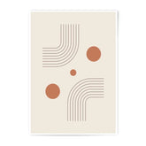 Abstract Lines Photographic Print, Modern Wall Art, Geometric Minimalist Poster, Boho Home Decor, Circle Design, Simple Aesthetic Artwork - Tawshia